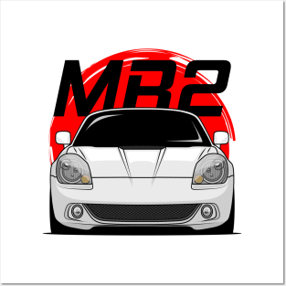 White MR2 W30 Posters and Art